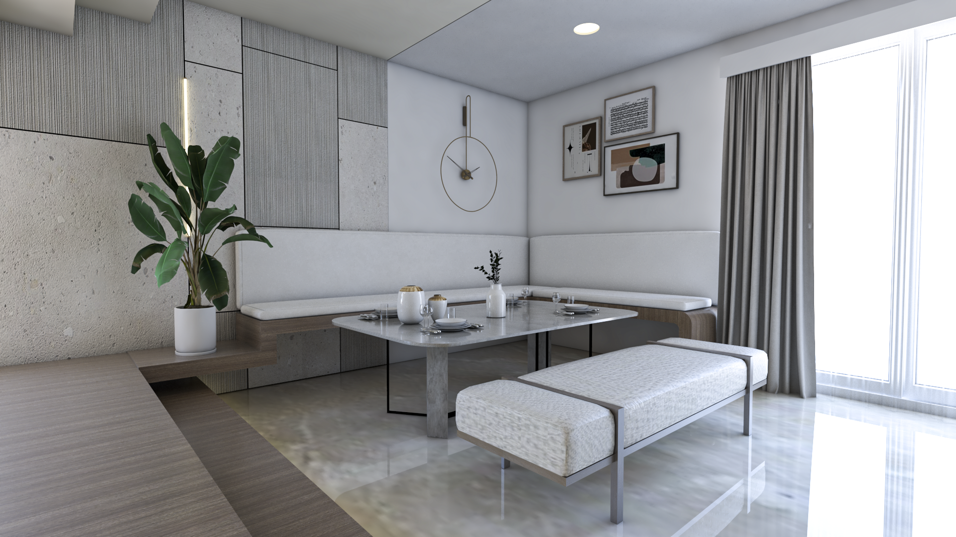 STAIRCASE SITTING AREA